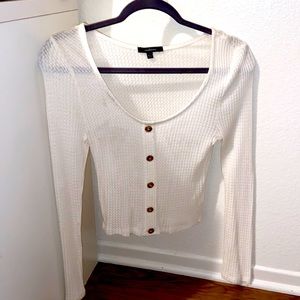 White Button Long-Sleeve